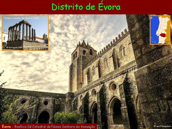 Distrito de Évora Templo romano da deusa Diana @ Portogallo 2007 Évora - Basílica