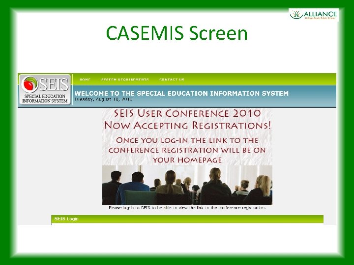 CASEMIS Screen 