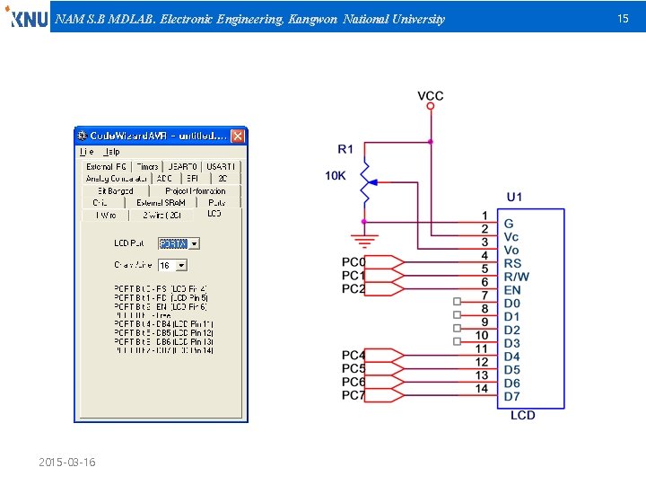 NAM S. B MDLAB. Electronic Engineering, Kangwon National University 2015 -03 -16 15 
