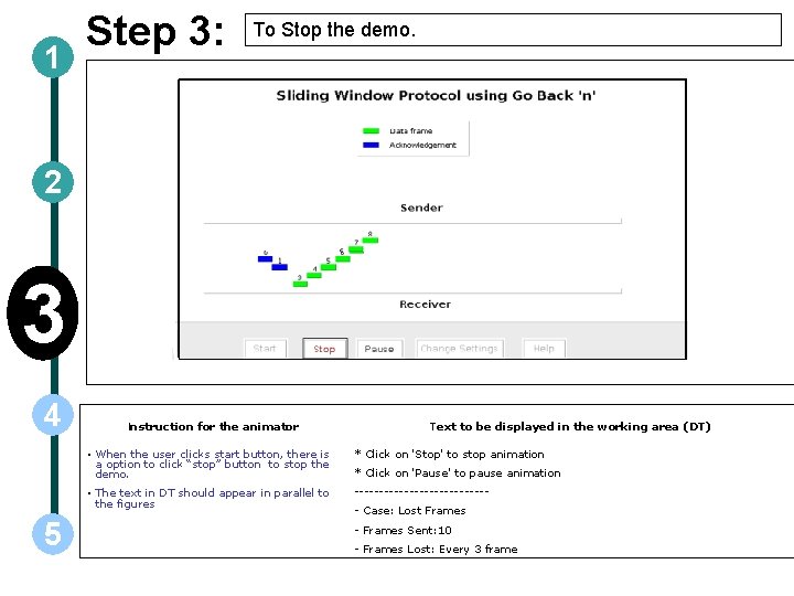 1 Step 3: To Stop the demo. 2 3 4 5 Instruction for the