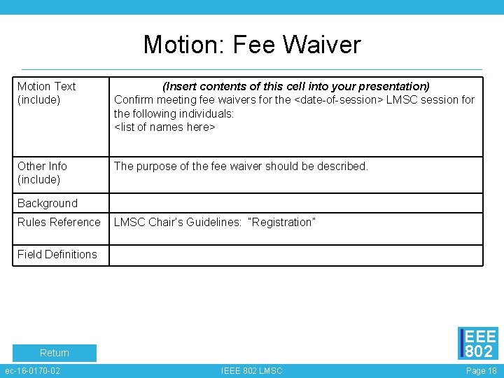 Motion: Fee Waiver Motion Text (include) (Insert contents of this cell into your presentation)
