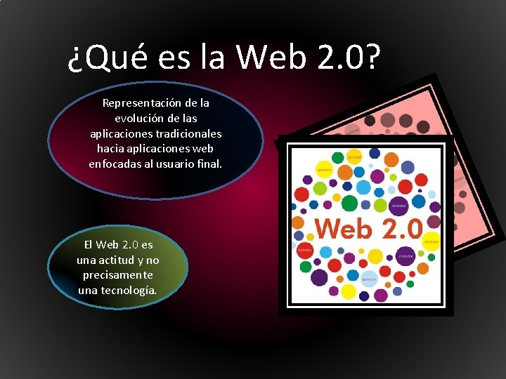 ¿Qué es la Web 2. 0? Representación de la evolución de las aplicaciones tradicionales