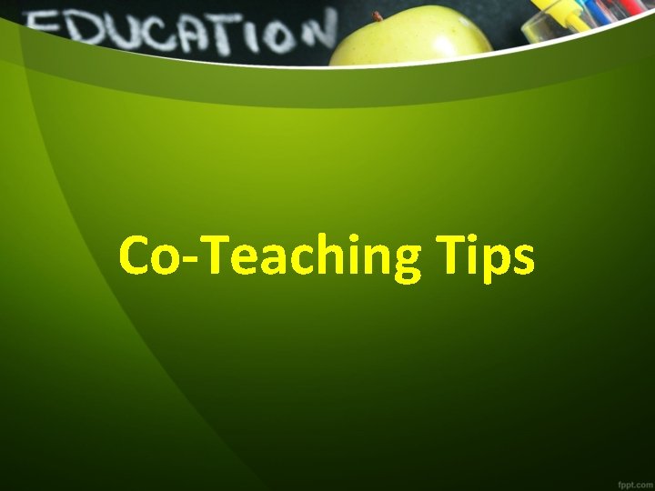 Co-Teaching Tips 