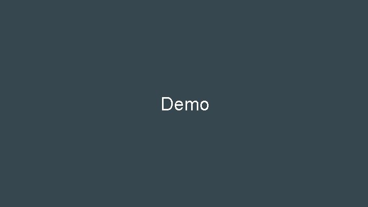 Demo 