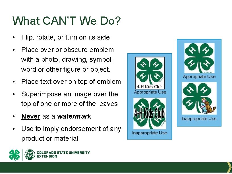 What CAN’T We Do? • Flip, rotate, or turn on its side • Place