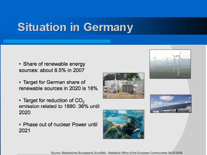 Situation in Germany 