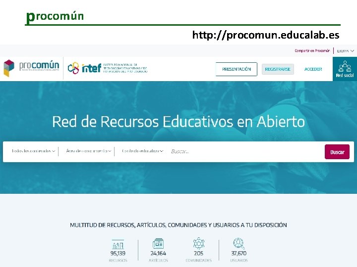 procomún http: //procomun. educalab. es 