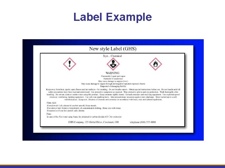 Label Example 