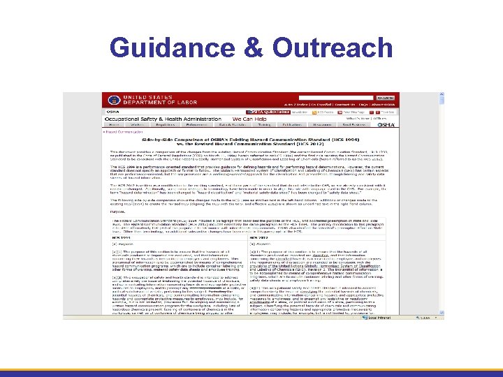 Guidance & Outreach 