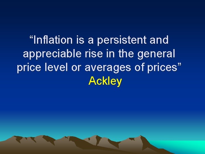 Problem of Inflation in India Amandeep Verma Contents