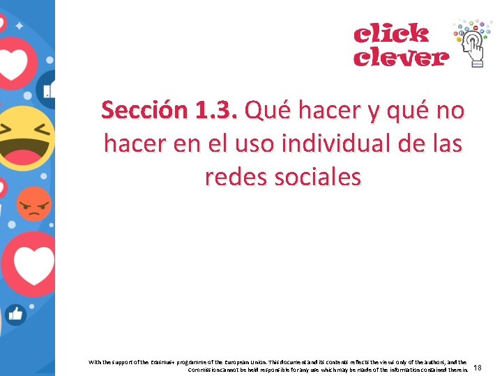 Sección 1. 3. Qué hacer y qué no hacer en el uso individual de