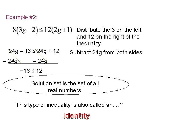 Example #2: Distribute the 8 on the left and 12 on the right of