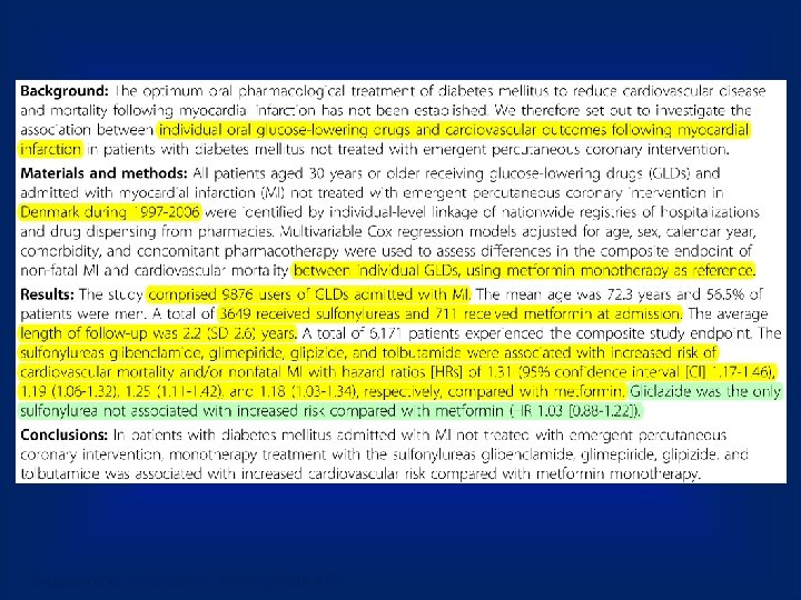 Jørgensen et al. Cardiovascular Diabetology 2010; 9: 54. 