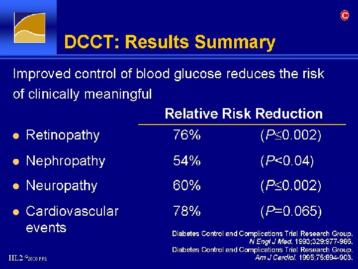 DCCT: Results Summary 