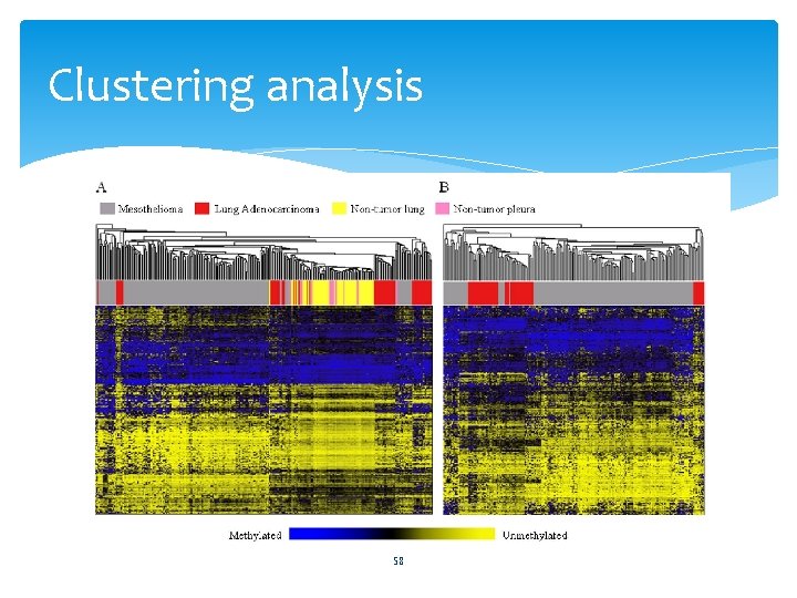 Clustering analysis 58 