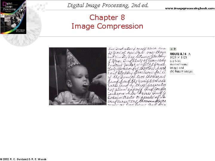 Digital Image Processing, 2 nd ed. Chapter 8 Image Compression © 2002 R. C.