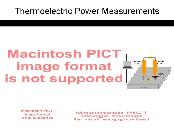 Thermoelectric Power Measurements 