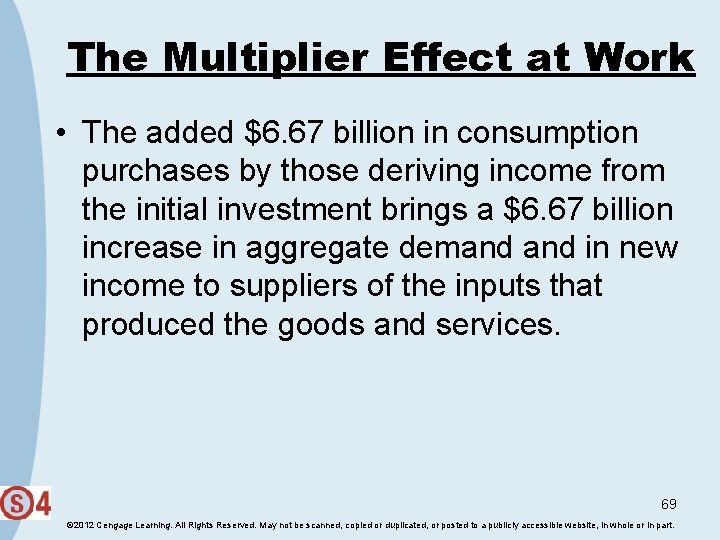 The Multiplier Effect at Work • The added $6. 67 billion in consumption purchases