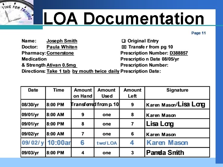 Company LOGO LOA Documentation Page 11 