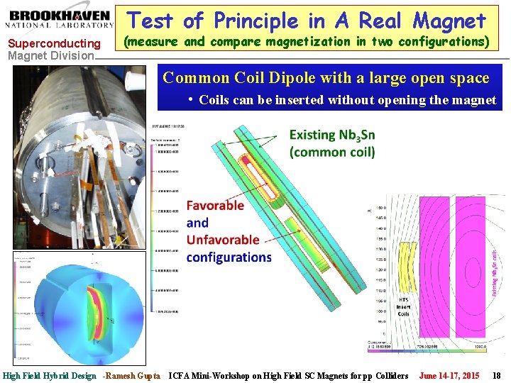 Test of Principle in A Real Magnet Superconducting Magnet Division (measure and compare magnetization