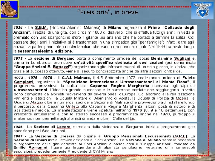 “Preistoria”, in breve 