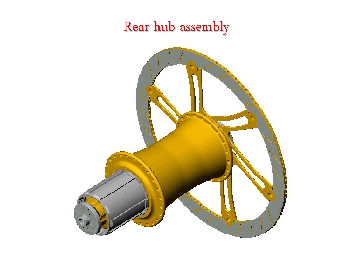 Rear hub assembly 