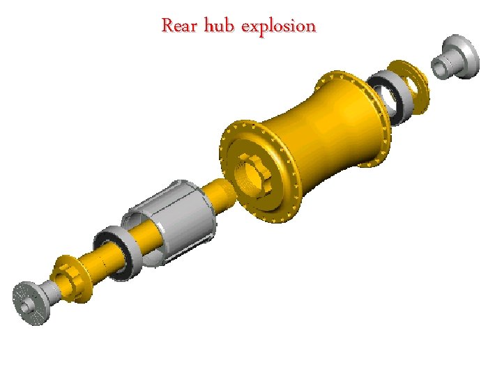 Rear hub explosion 