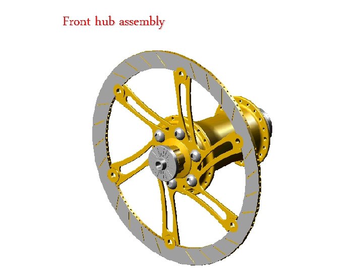 Front hub assembly 