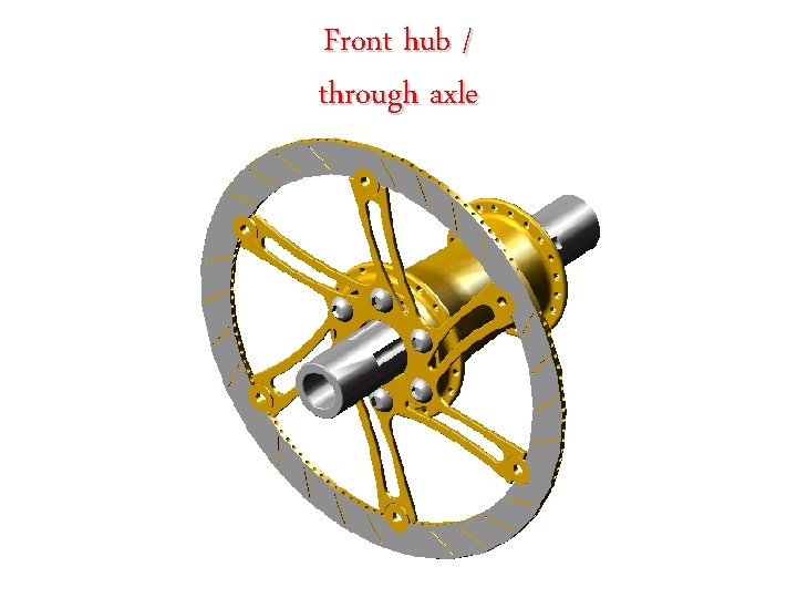 Front hub / through axle 