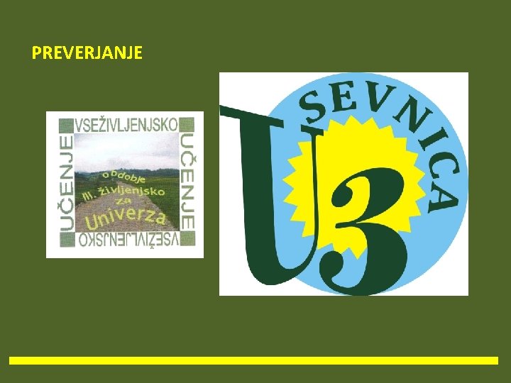 PREVERJANJE 