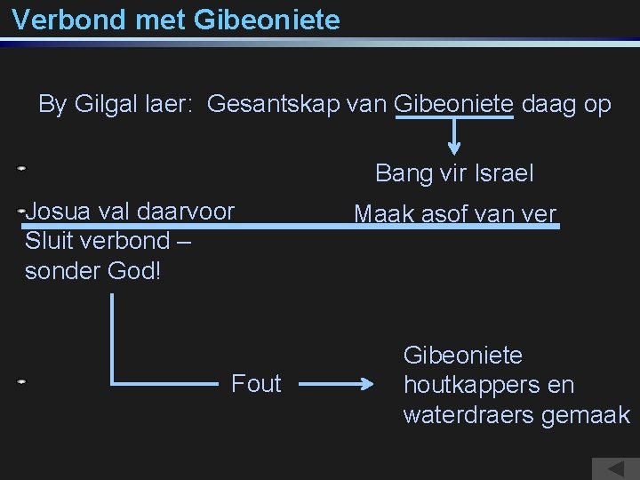 Verbond met Gibeoniete By Gilgal laer: Gesantskap van Gibeoniete daag op Bang vir Israel