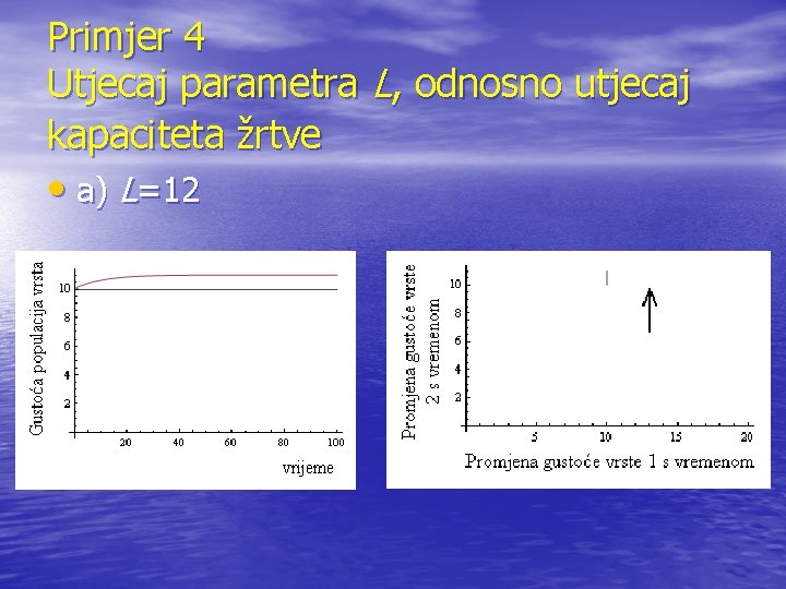 Primjer 4 Utjecaj parametra L, odnosno utjecaj kapaciteta žrtve • a) L=12 