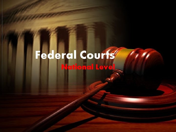 Federal Courts National Level 