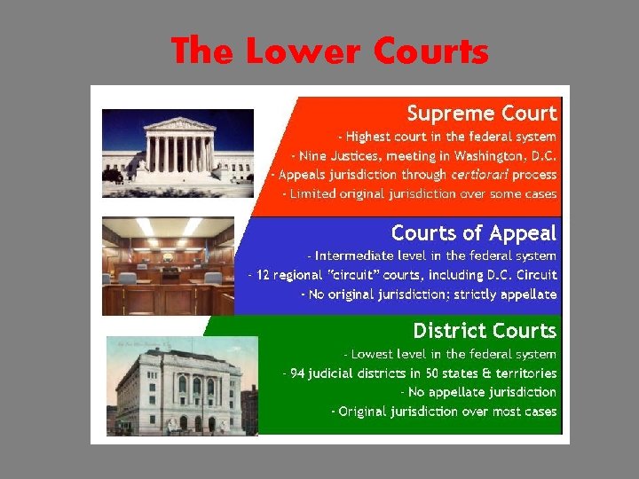 The Lower Courts 