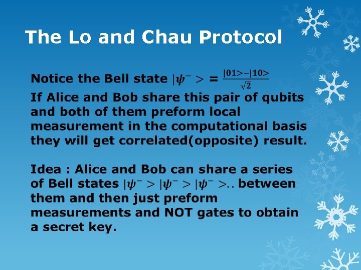 The Lo and Chau Protocol 