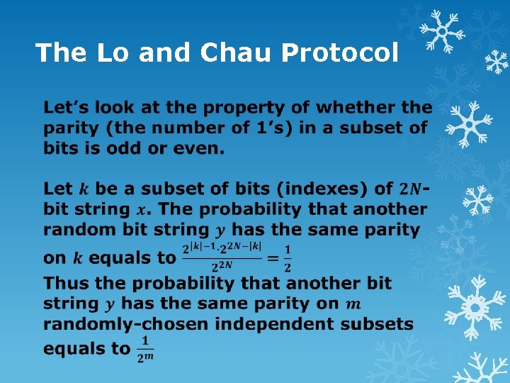 The Lo and Chau Protocol 