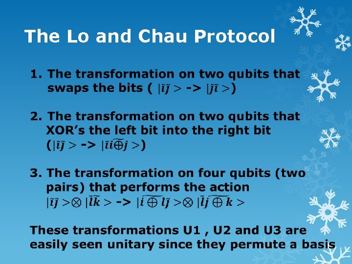 The Lo and Chau Protocol 