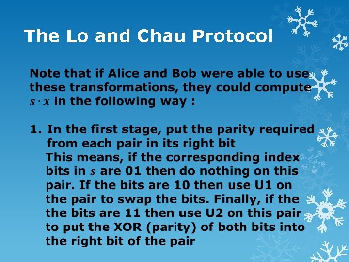 The Lo and Chau Protocol 