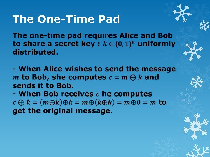 The One-Time Pad 