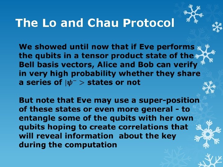 The Lo and Chau Protocol 