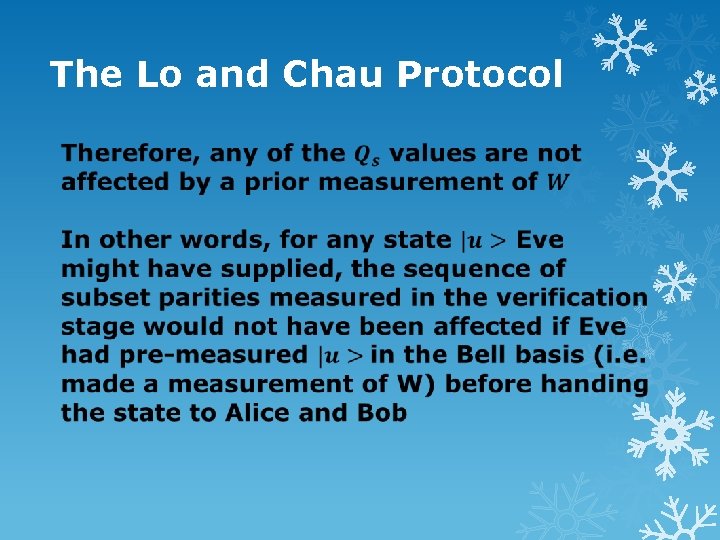 The Lo and Chau Protocol 