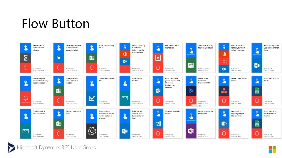 Flow Button Microsoft Dynamics 365 User Group 