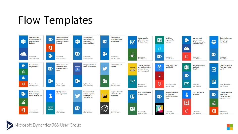 Flow Templates Microsoft Dynamics 365 User Group 