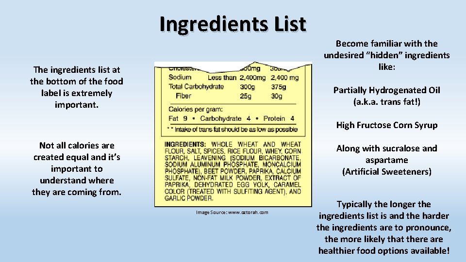 How To Read a Food Label By Julie