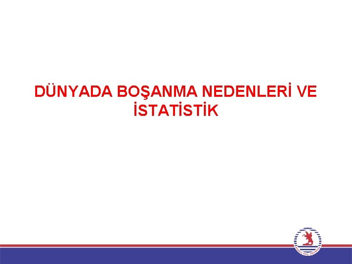 DÜNYADA BOŞANMA NEDENLERİ VE İSTATİSTİK 