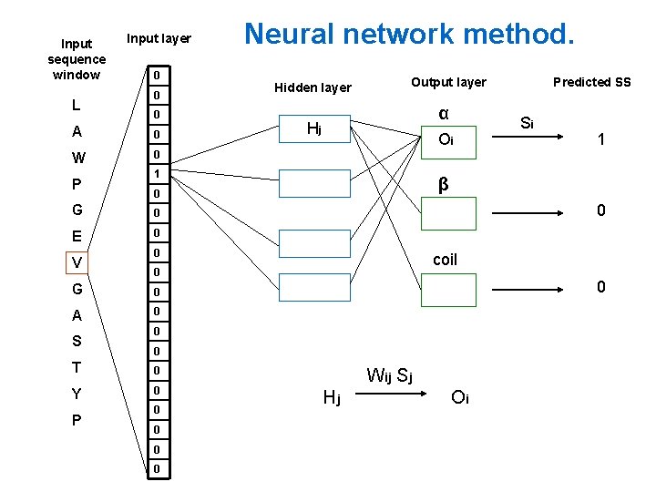 Input sequence window L Input layer 0 0 0 A 0 W 0 P