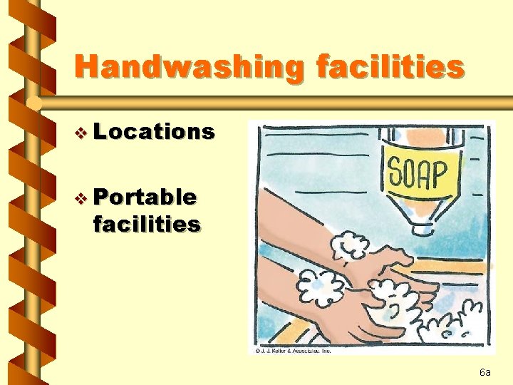 Handwashing facilities v Locations v Portable facilities 6 a 