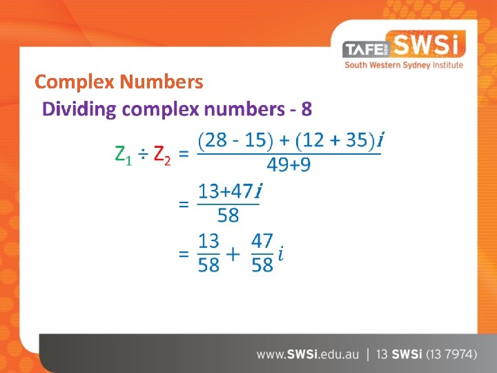 Complex Numbers 