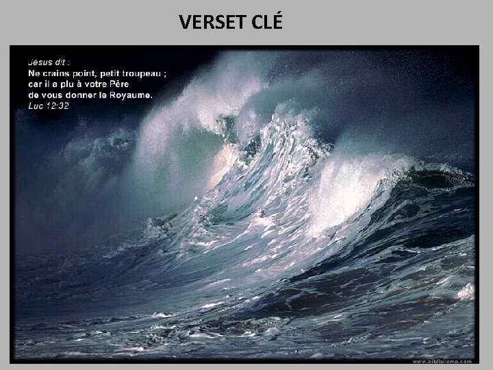 VERSET CLÉ 