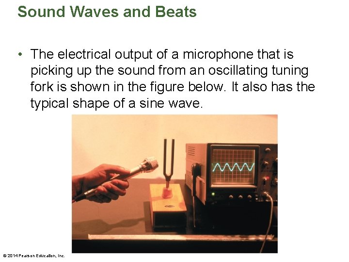 Sound Waves and Beats • The electrical output of a microphone that is picking